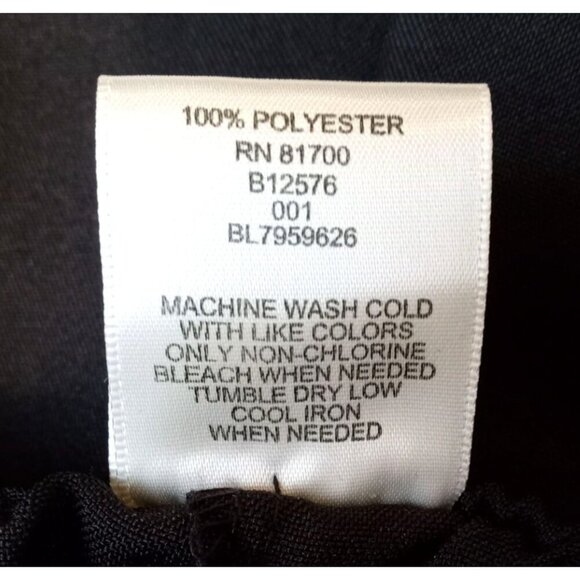 Blair Womens Straight Leg Pull On Pants Black Elastic Waist 18 with pock… - Picture 10 of 11